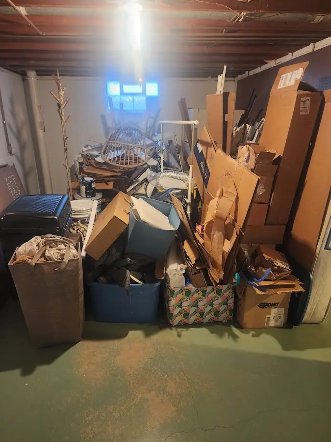 Roll-off dumpster container at job site for 20 Yard Dumpster Rental in Dupo